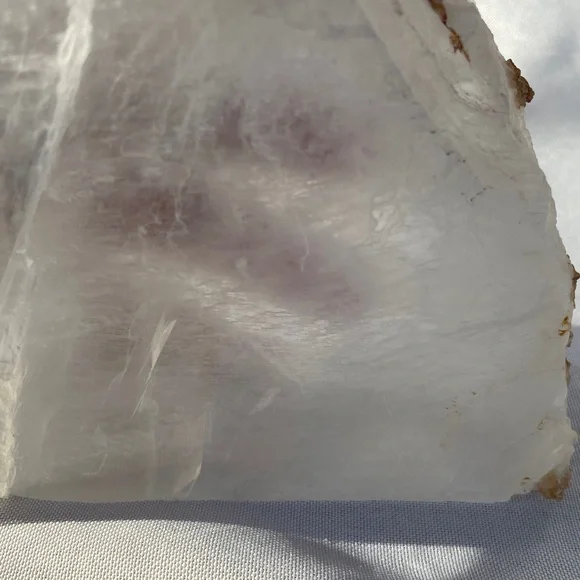 Natural Selenite Crystal Display (Lots of Rainbows!)